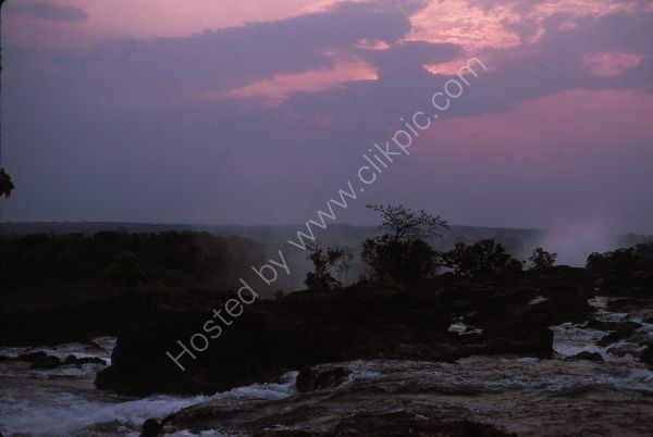 Early Evening, Edge of Falls, Victoria Falls, Livingstone